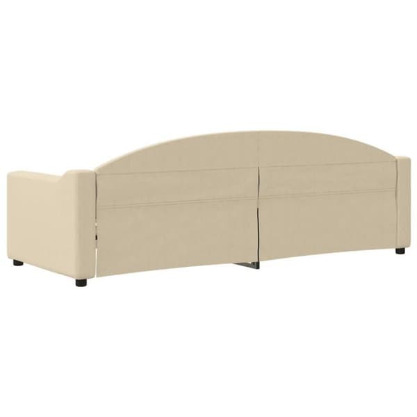 Maison Exclusive - Levossa ilman patjaa, kerma 80x200 cm kangas