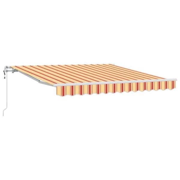 Maison Exclusive - Fällbart tak i gult och orange 300 x 250 cm