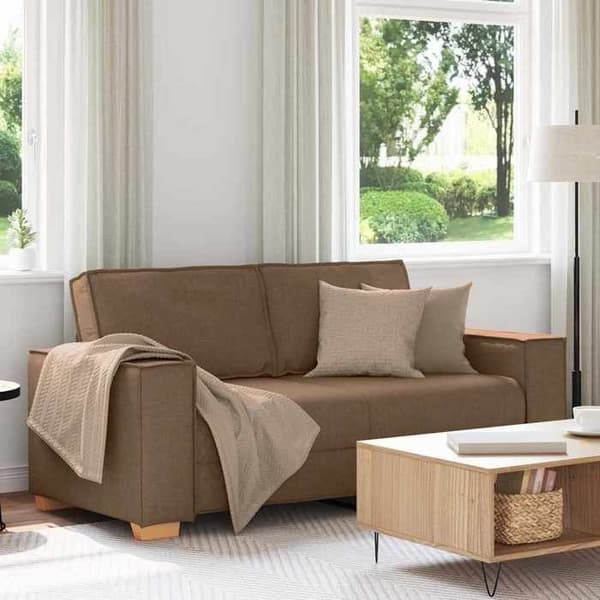 Maison Exclusive - Sofa 2 pladser Brun 180x78x84 cm Stof
