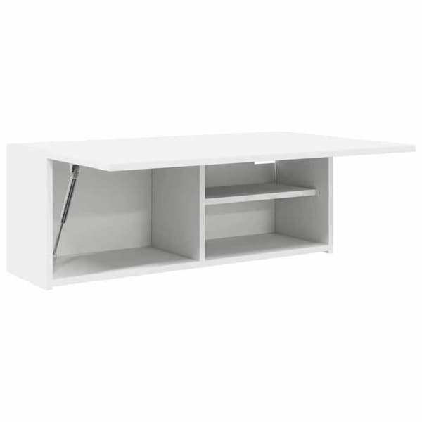 Maison Exclusive - Väggmonterad badrumsskåp vit 80x25x30 cm ingenjörsträ Vit