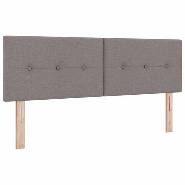Maison Exclusive - Boxspring säng med madrass Taupe 140 x 200 cm Tyg Mol