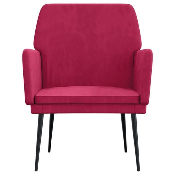 Maison Exclusive - Bordeaux punainen nojatuoli 62x79x79 cm sametti