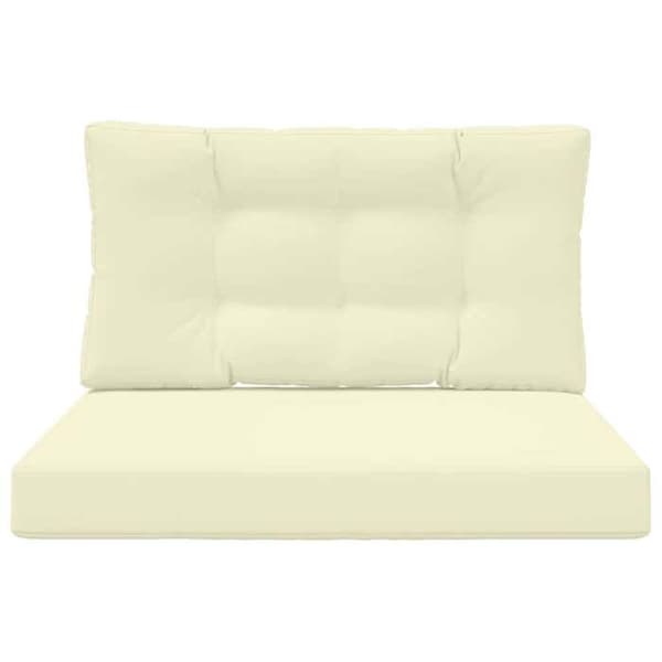 Maison Exclusive - Utomhussoffkudde Polyester Kräm 80 x 80 cm Grädde
