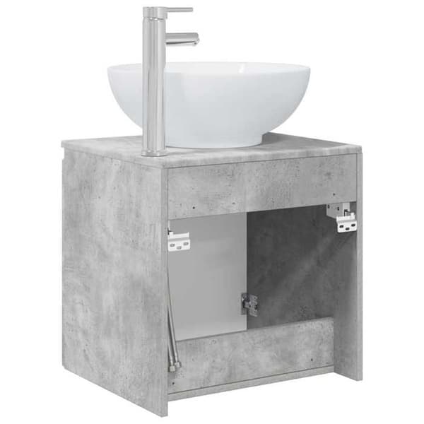 Exklusiv möbel - Väggmonterad handfat Vanity Grå betong 49,5 x 44,5 x 65 cm