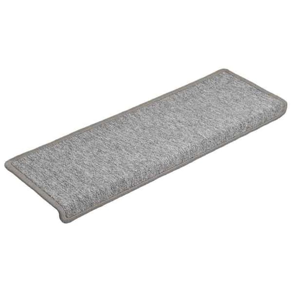 Maison Exclusive - Trappmatta 15 delar 65 x 21 x 4 cm Ljusgrå Rektangulär kant Ljusgrått