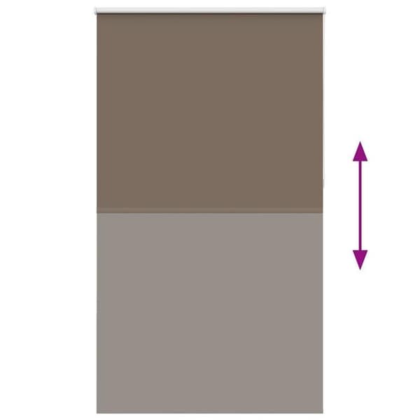 Rullegardin - EKSKLUSIV HUS - 130 x 210 cm - Kaffe - Mørklæggende - Polyester Kaffe
