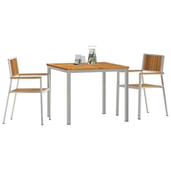 Maison Exclusive - Udendørs spisebordssæt 3 stk 90 x 90 x 75 cm