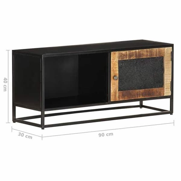 Maison Exclusive - TV-möbel 90x30x40 cm i rå mangoträ