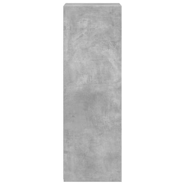 Maison Exclusive - Buffé hög grå betong 45x41x124 cm ingenjörsträ