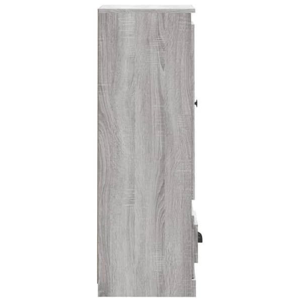 Maison Exclusive - Buffé hög sonoma grå 36x35,5x103,5 cm ingenjörsträ