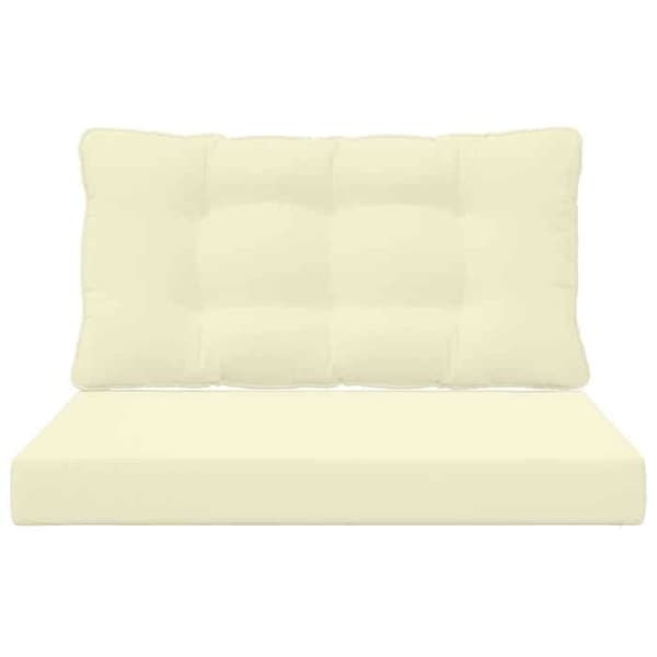 Udendørs sofa pude - MAISON EXCLUSIVE - 80 x 68,5 cm - Polyester - Lynlås betræk - Skumfyld Grädde