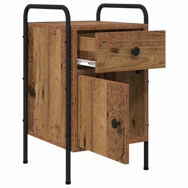 Maison Exclusive - Sängbord 2 delar Antik trä 35 x 36,5 x 61 cm
