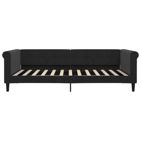 Maison Exclusive - Dagbädd med svart madrass 100x200 cm sammet