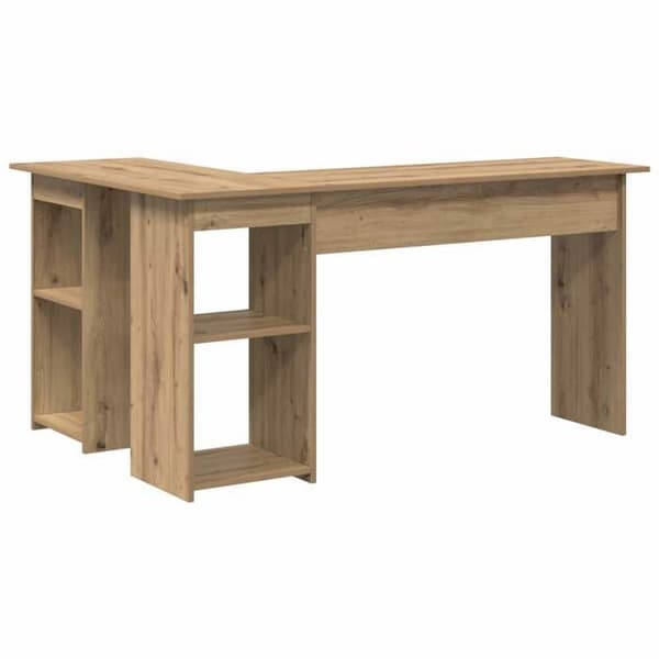 Maison Exclusive - Håndlavet Egetræ Kontor 142 x 102 x 73 cm Ingeniørtræ