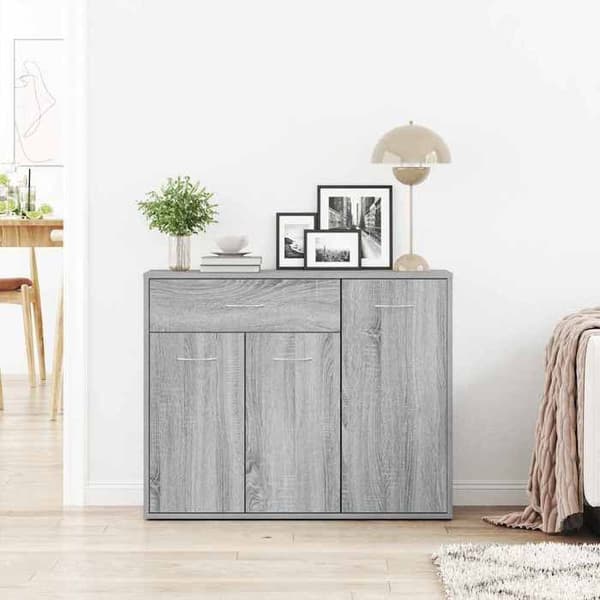 Maison Exclusive - Buffet Sonoma grå 88x30x70 cm Ingenjörsträ