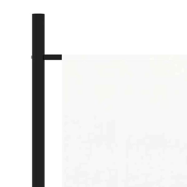 Maison Exclusive - Avskiljande vägg 3 paneler Vit 260x180 cm Tyg