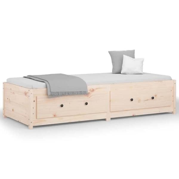 Maison Exclusive - Päivävuode ilman patjaa 80x200 cm massiivipuusta