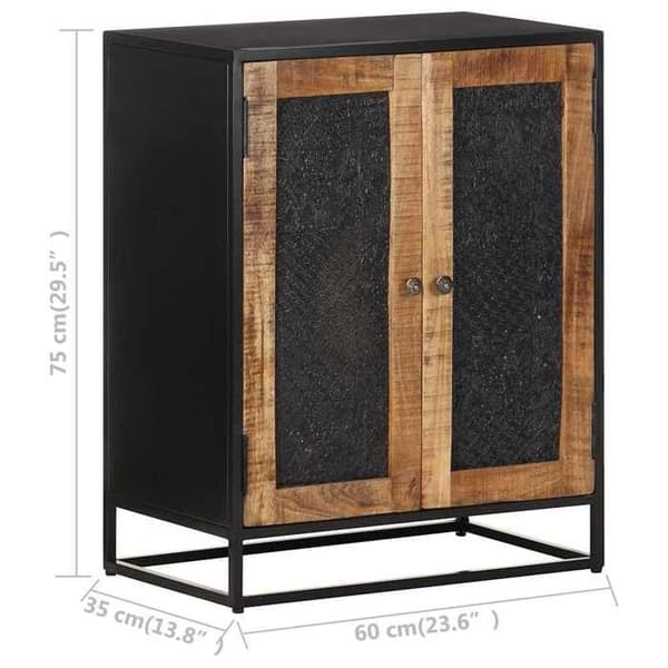 Maison Exclusive - Buffet 60x35x75 cm Raaka mangopuu