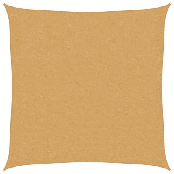 Maison Exclusive - Skuggduk 160 g/m² kvadrat sand 2,5x2,5 m PEHD Sand