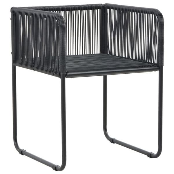 Maison Exclusive - Trädgårdsset 7 delar PVC flätad svart brun