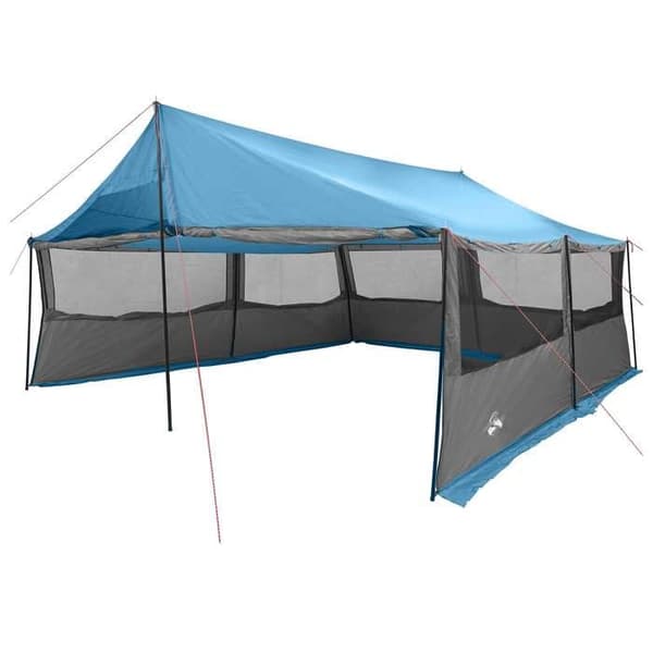 Maison Exclusive - Perheteltta Sininen 600 x 402 x 268 cm Polyesteri ja Teräs