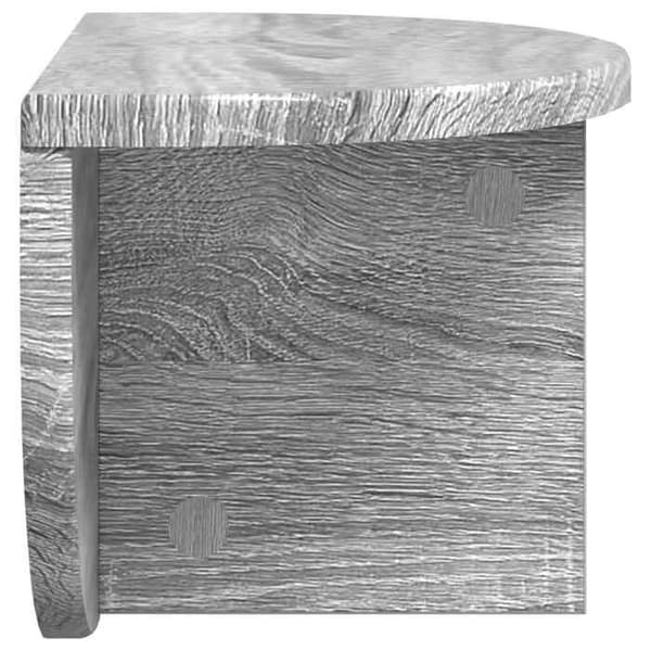 Maison Exclusive - Seinähylly, Sonoma-harmaa, 38 x 19 x 19 cm