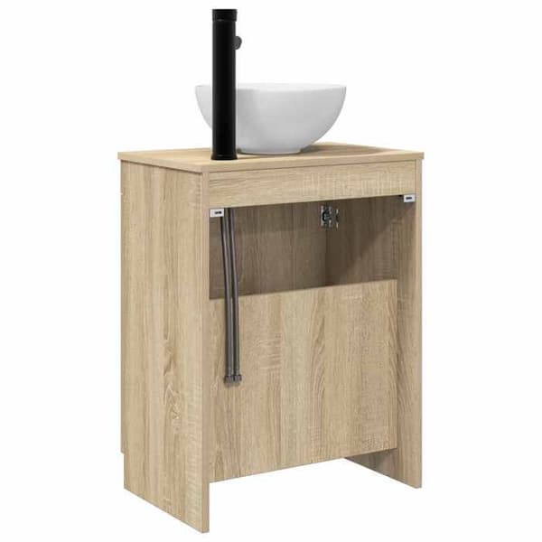 Maison Exclusive - Badeværelsesmøbel med vask Eg Sonoma 54 x 35 x 83 cm