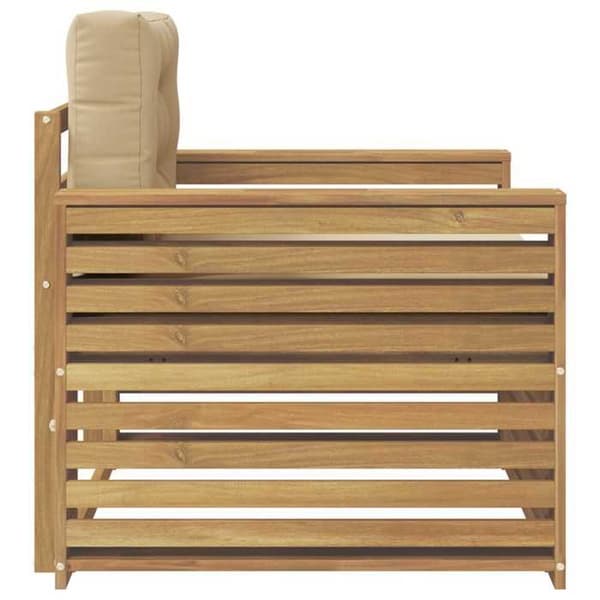 Maison Exclusive - Valkoinen ja beige polyesterista valmistettu ulkokaluste