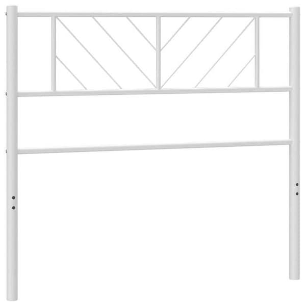 Maison Exclusive - Erstatnings hovedgærde metal hvid 100 cm