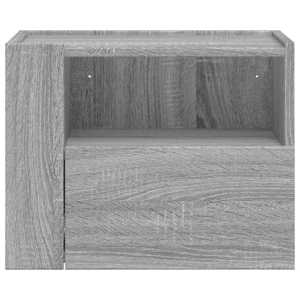Maison Exclusive - Väggmonterad sängbord sonoma grå 45x30x35 cm