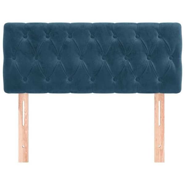 Maison Exclusive - Mörkblå sänggavel 90x7x78/88 cm Sammet Mörkblå