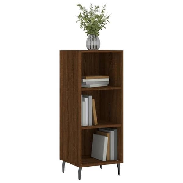Maison Exclusive - Buffé ek brun 34,5x32,5x90 cm ingenjörsträ