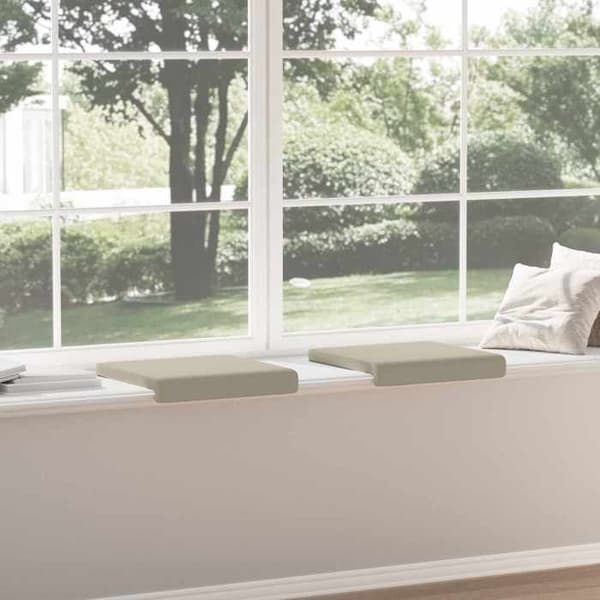 Maison Exclusive - Bänk Kudde 2 st Sammet Texturerad Sand Djup 35 cm Sand