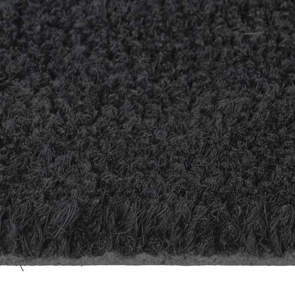 Maison Exclusive - Sort halvmåne dørmåtte 60x90 cm tuftet kokosfiber Svart
