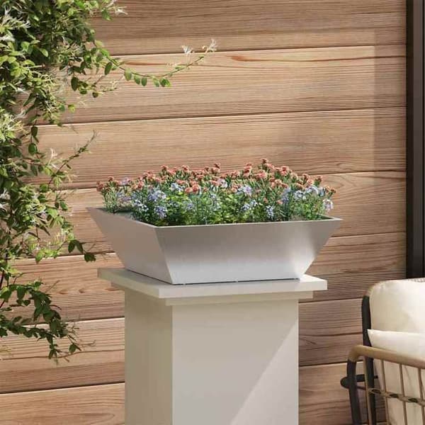 Maison Exclusive - Puutarhakori 5 kpl Hopea 50 x 50 x 15 cm Silver