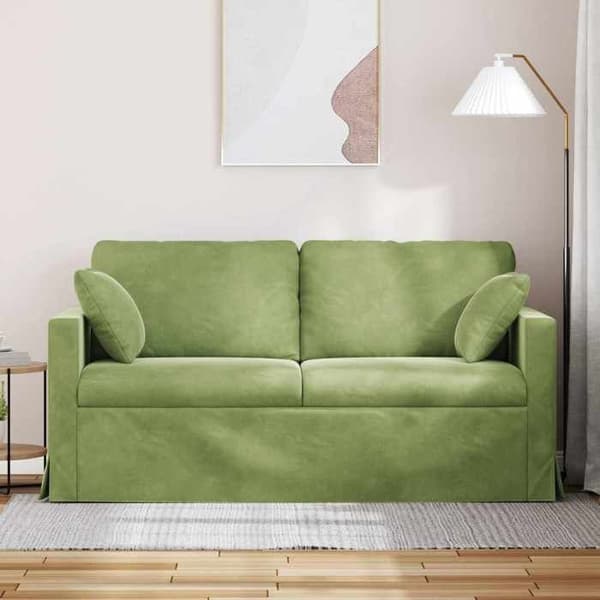 Maison Exclusive - Soffa Ljusgrön 158 x 78 x 80 cm Sammet
