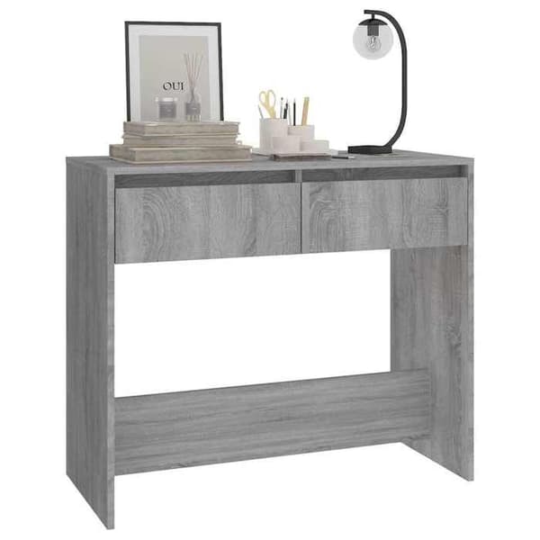 Maison Exclusive - Consolebord sonoma grå 89x41x76,5 cm ingeniørtræ sonoma grå