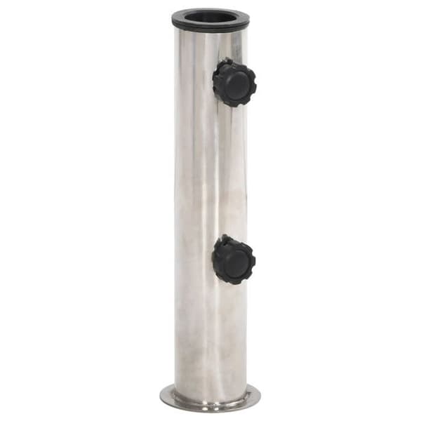 Maison Exclusive - Parasolbase til mast Ø38/48 mm sølvfarvet rustfrit stål