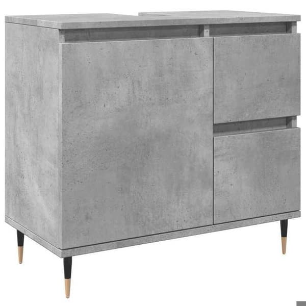 Maison Exclusive - Badeværelsesskab grå beton 65x33x60 cm