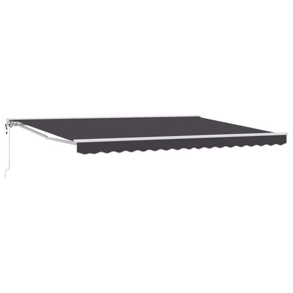 Maison Exclusive - Elektrisk utdragbar markis Antracit 4 × 3 m