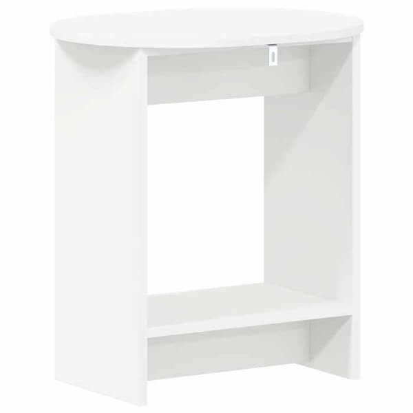 Sidebord - MAISON EXCLUSIVE - 50 x 39,5 x 55 cm - Hvid - Ingeniørtræ - Rektangulær Vit