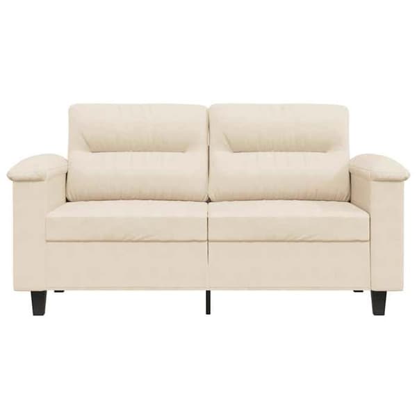 Maison Exclusive - Soffa 2-sits Beige 120 cm Mikrofiber