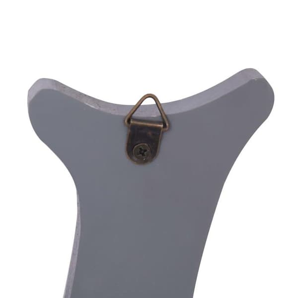 Seinävaatekoukku - TERVETULOA - Leikattu "Tervetuloa" - Harmaa - MDF 74x29,5 cm Grå