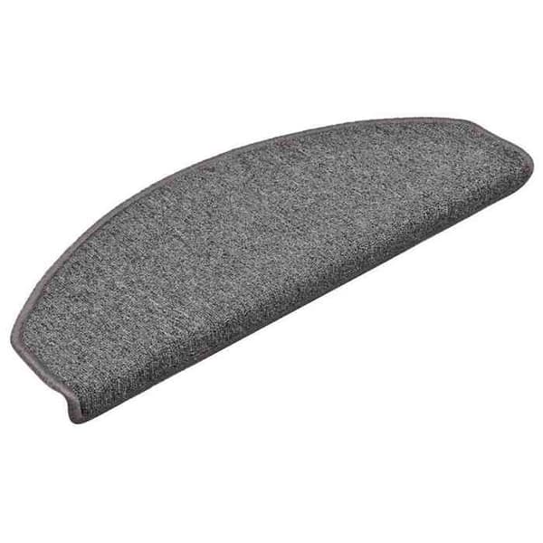 Maison Exclusive - Trappmatta 30 delar 65 x 24 x 4 cm Mörkgrå Halvcirkelformad Stor