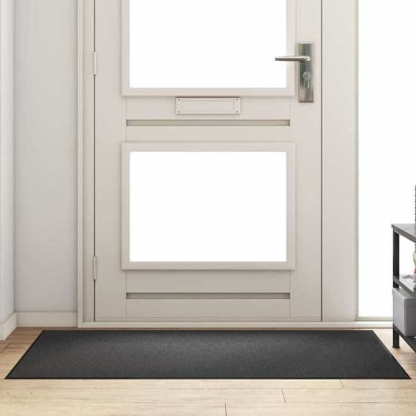 Maison Exclusive - Indgangsmåtte Antracit og sort 90 x 150 cm 100% Polyamid