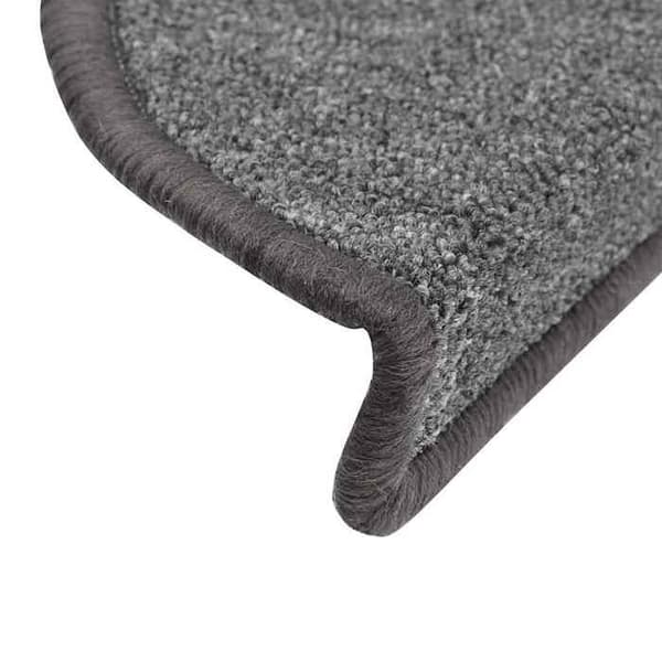 Maison Exclusive - Trappmatta 20 delar 56 x 17 x 3 cm Mörkgrå Halvcirkelformad