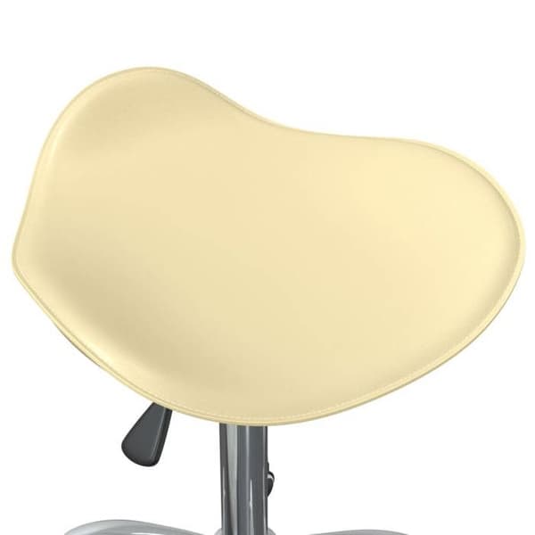 Maison Exclusive - Kontorsstol Creme Konstläder