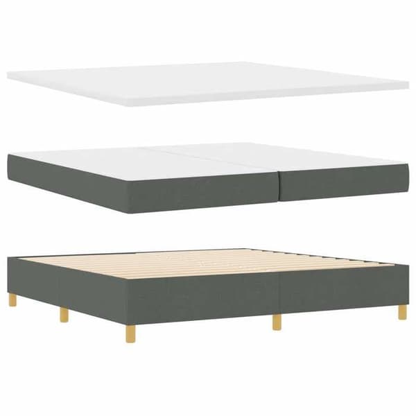 Maison Exclusive - Jousipatja tummanharmaa 200 x 200 cm kangas
