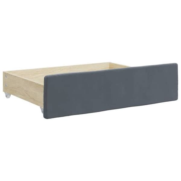 Maison Exclusive - Dagbädd och utdragssäng med mörkgrå lådor 100x200 cm sammet Mörkgrå
