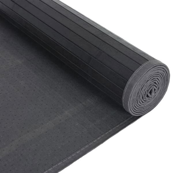 Maison Exclusive - Suorakulmainen harmaa matto 80x200 cm bambusta